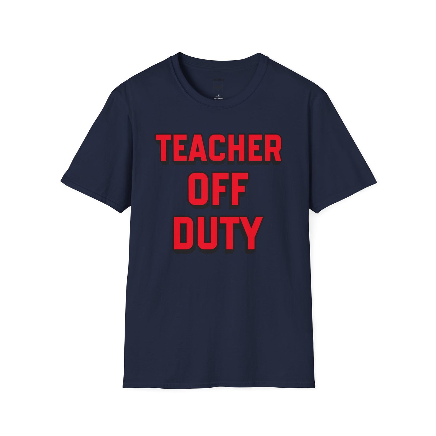 Teacher Off Duty Red Tee