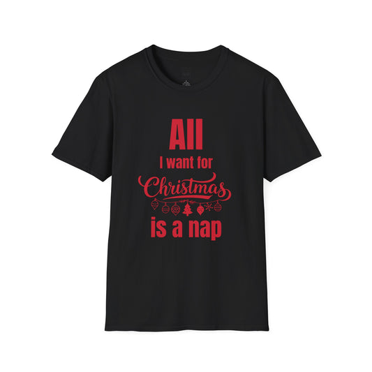 All I Want for Christmas Is a Nap Tee