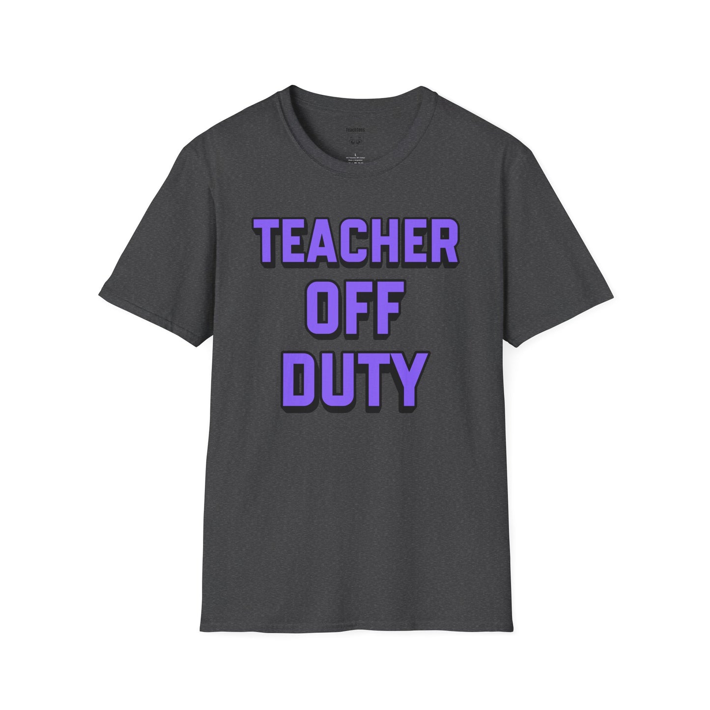 Teacher Off Duty Purple Tee