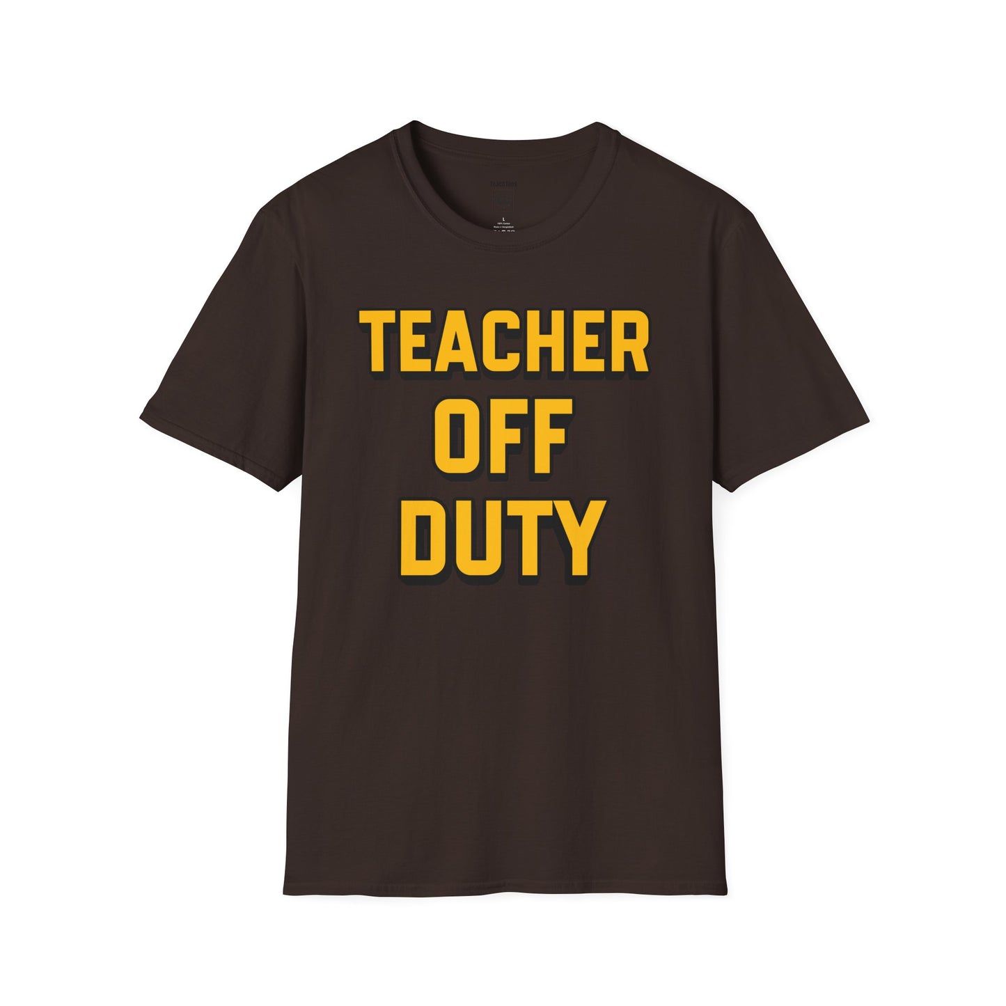 Teacher Off Duty Orange Tee