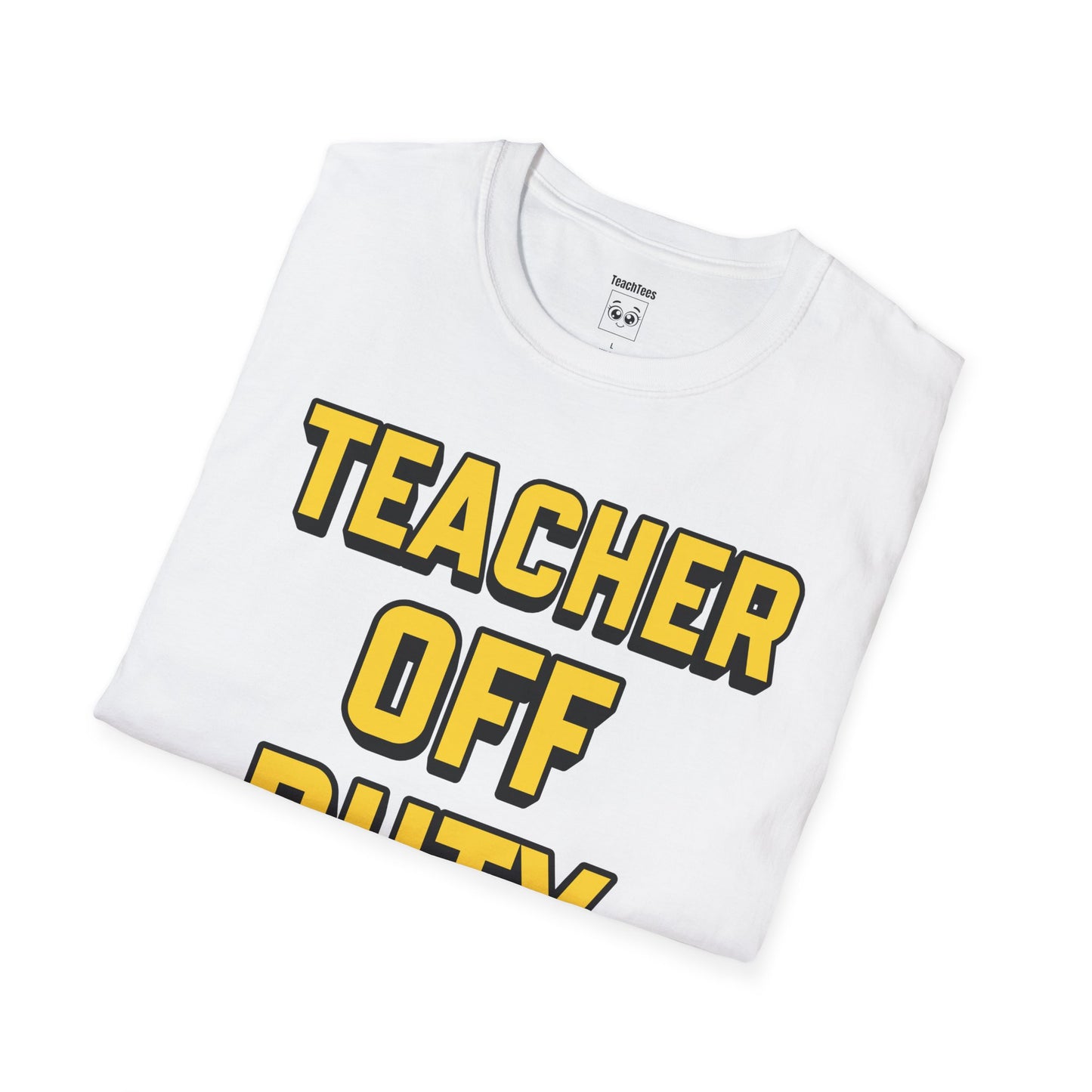 Teacher Off Duty Yellow Tee