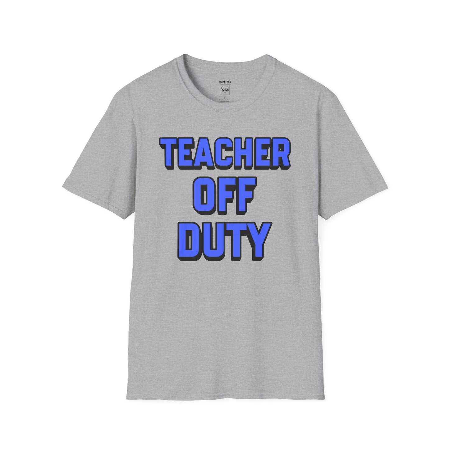 Teacher Off Duty Blue Tee
