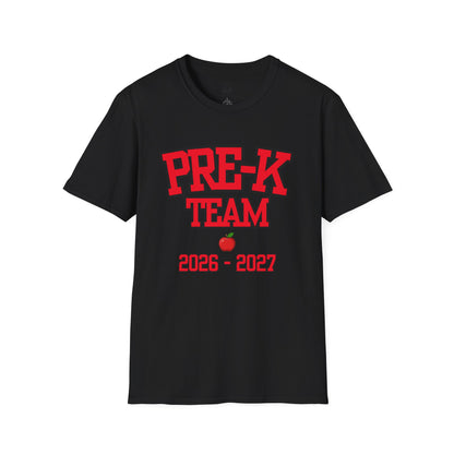 Pre-K Team 2026–2027 Red Tee