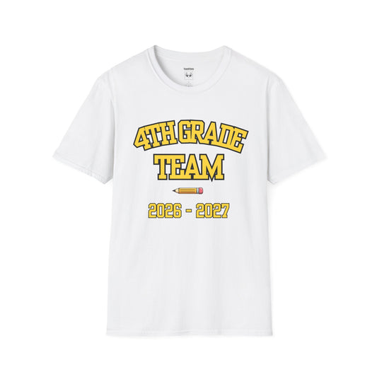 4th Grade Team 2026–2027 Yellow Tee