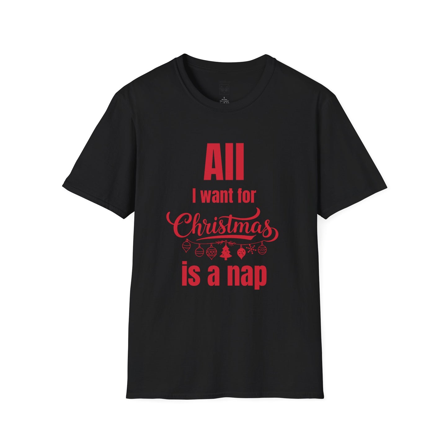 All I Want for Christmas Is a Nap Tee