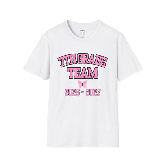 7th Grade Team 2026–2027 Pink Tee