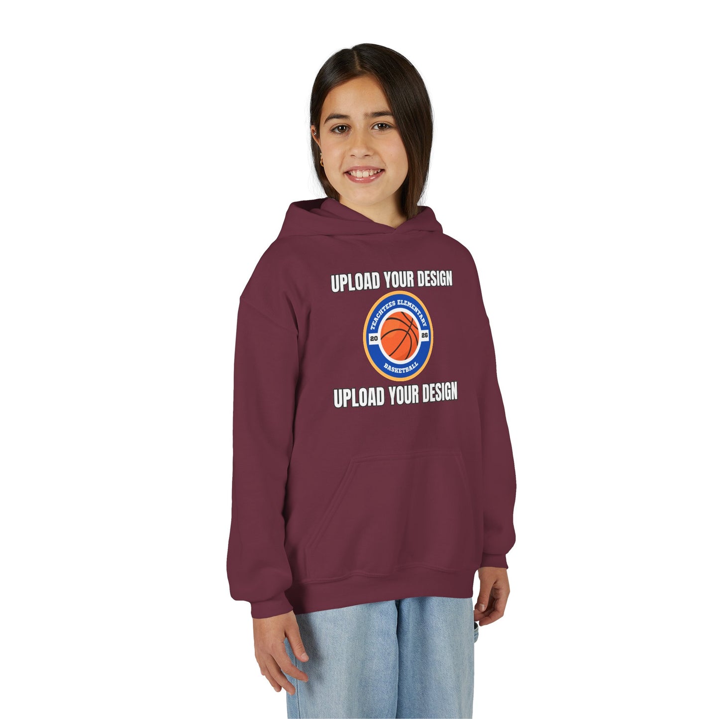 Customizable Youth Pullover Hoodie