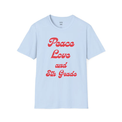 8th Grade Peace Love T-Shirt