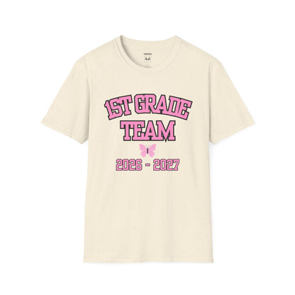 1st Grade Team 2026-2027 Pink Tee
