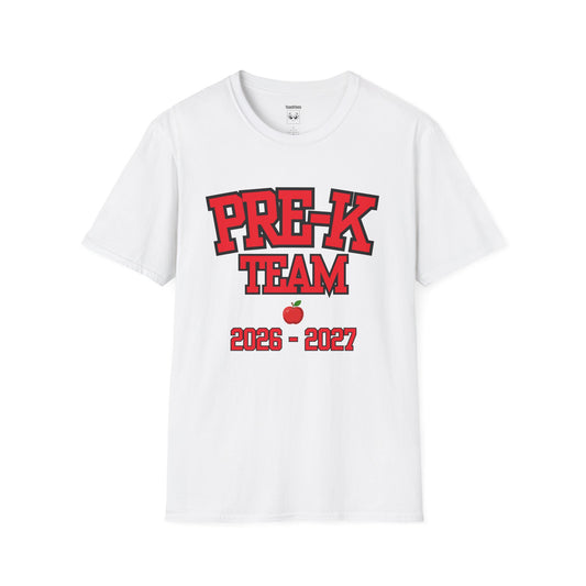 Pre-K Team 2026–2027 Red Tee