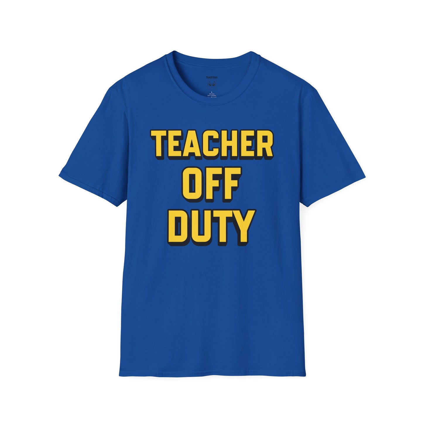 Teacher Off Duty Yellow Tee