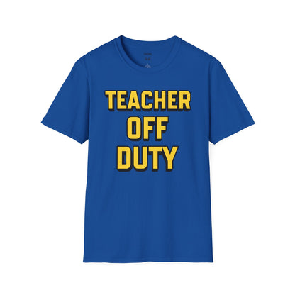 Teacher Off Duty Yellow Tee