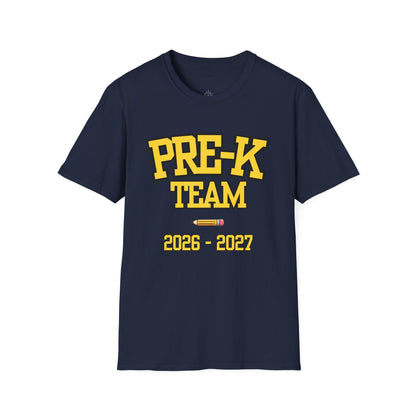 Pre-K Team 2026–2027 Yellow Tee