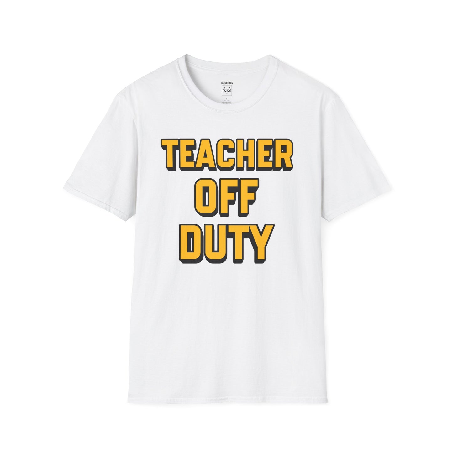 Teacher Off Duty Orange Tee