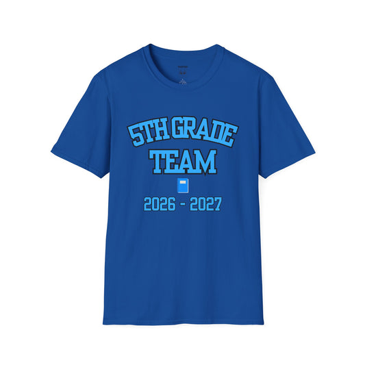 5th Grade Team 2026–2027 Blue Tee
