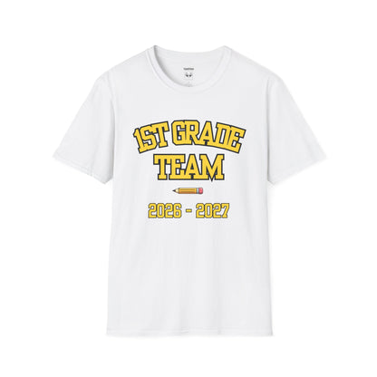 1st Grade Team  2026-2027 Yellow Tee