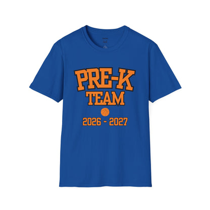 Pre-K Team 2026–2027 Orange Tee