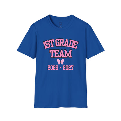 1st Grade Team 2026-2027 Pink Tee