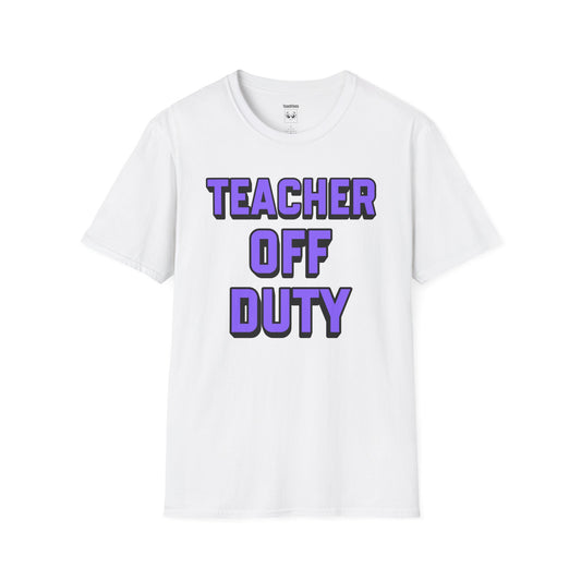 Teacher Off Duty Purple Tee