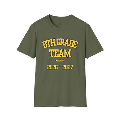 8th Grade Team 2026–2027 Yellow Tee
