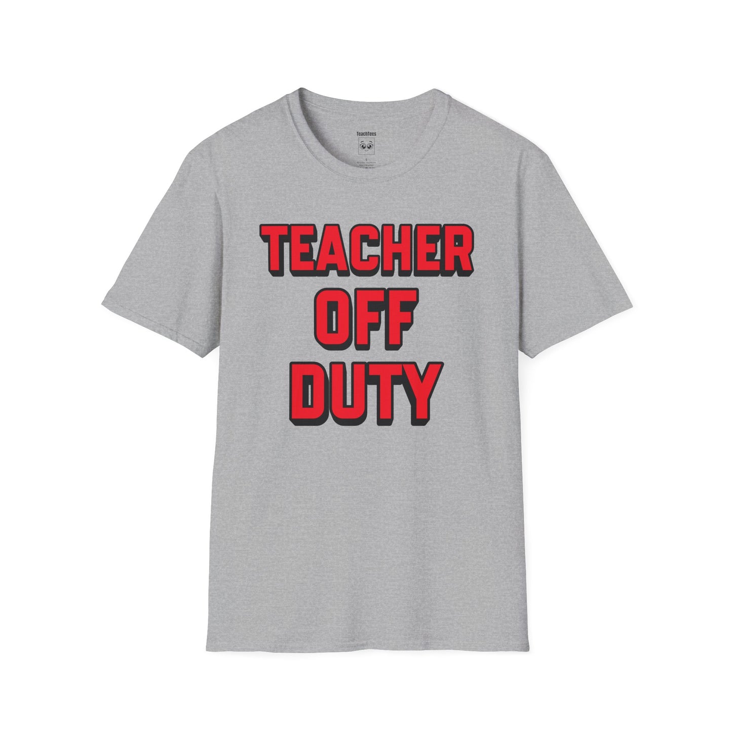 Teacher Off Duty Red Tee