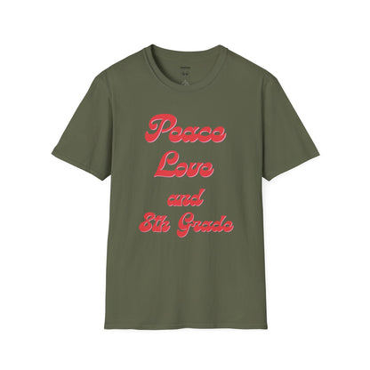 8th Grade Peace Love T-Shirt