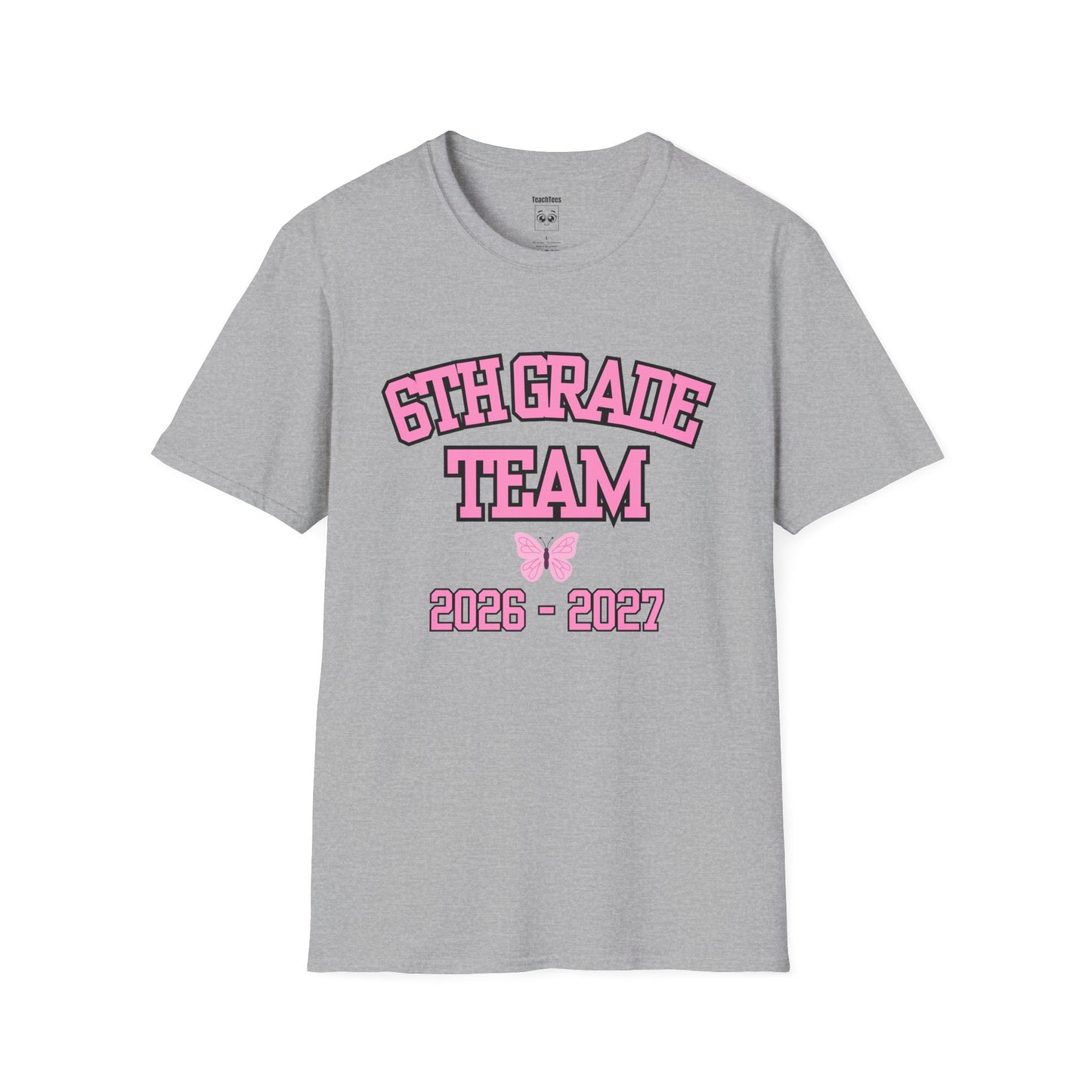 6th Grade Team 2026–2027 Pink Tee