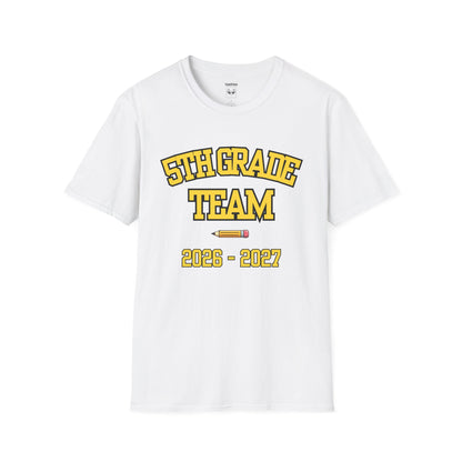 5th Grade Team 2026-2027 Yellow Tee