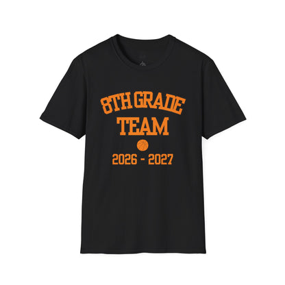 8th Grade Team 2026–2027 Orange Tee
