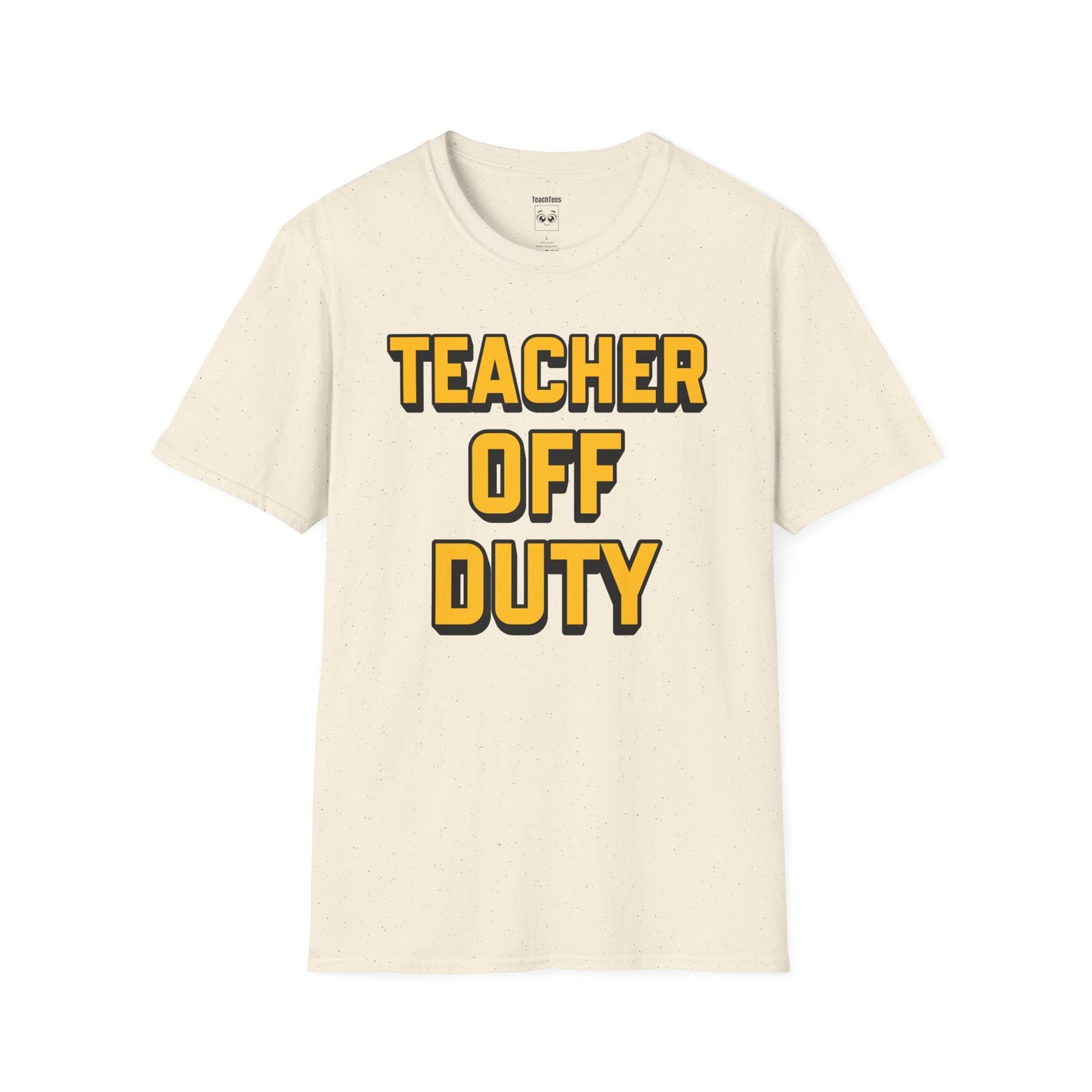 Teacher Off Duty Orange Tee