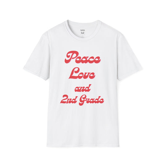 Peace Love and 2nd Grade Tee