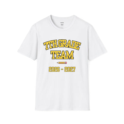 7th Grade Team 2026–2027 Yellow Tee
