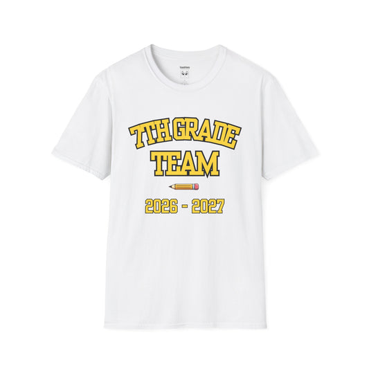 7th Grade Team 2026–2027 Yellow Tee
