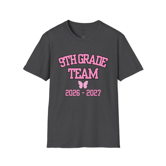 9th Grade Team 2026-2027 Pink Tee