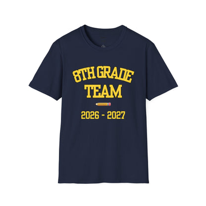 8th Grade Team 2026–2027 Yellow Tee