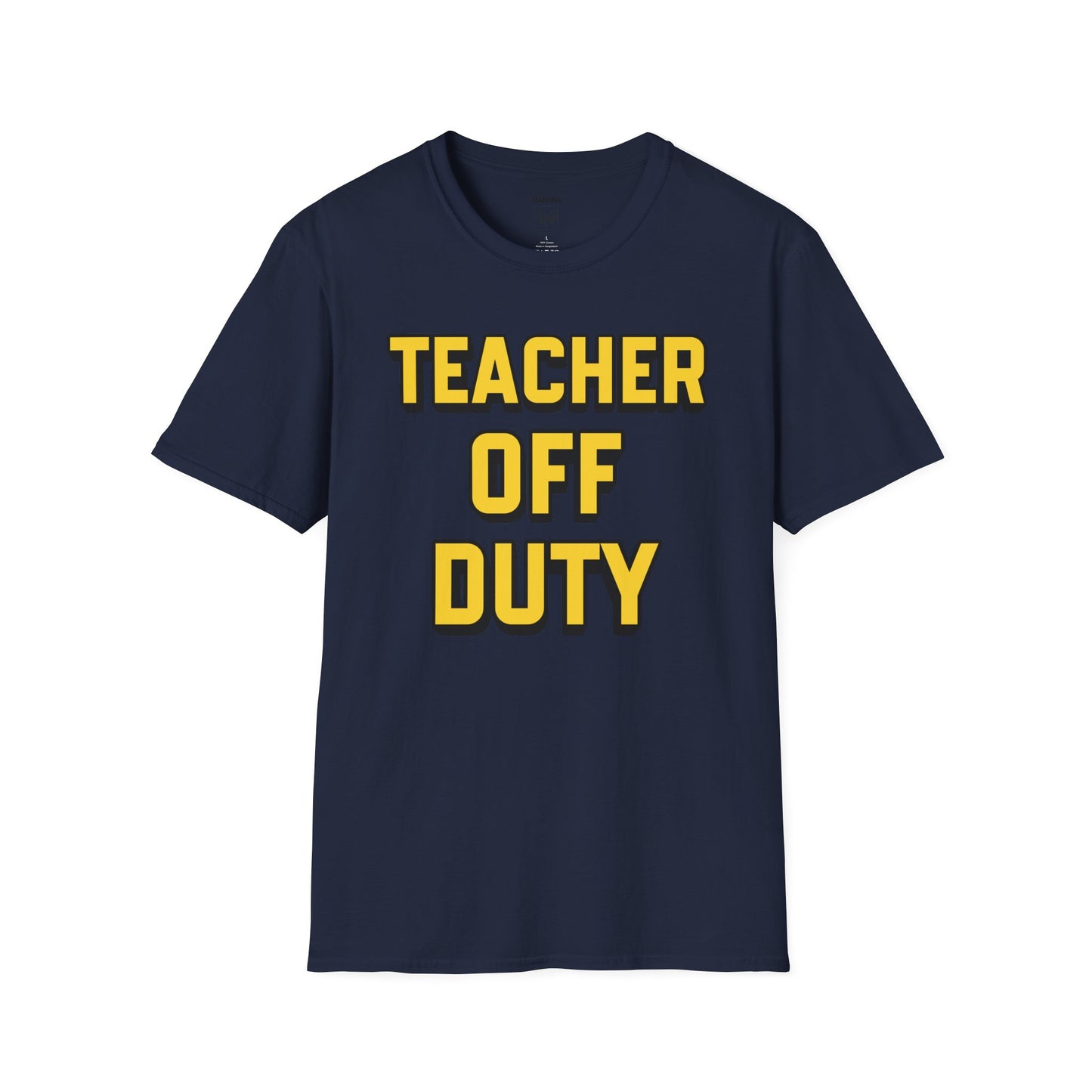 Teacher Off Duty Yellow Tee