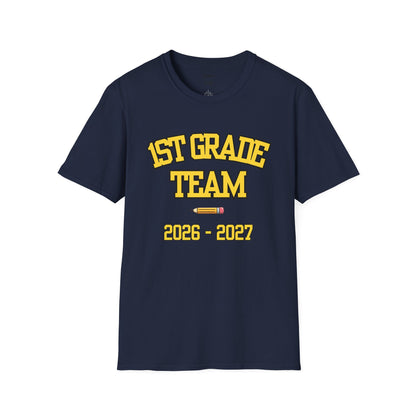1st Grade Team  2026-2027 Yellow Tee