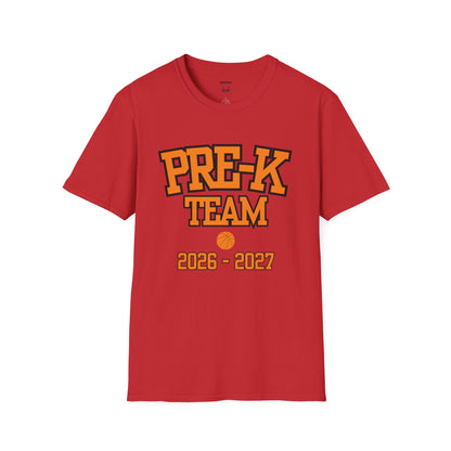 Pre-K Team 2026–2027 Orange Tee