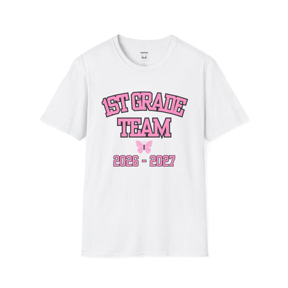 1st Grade Team 2026-2027 Pink Tee
