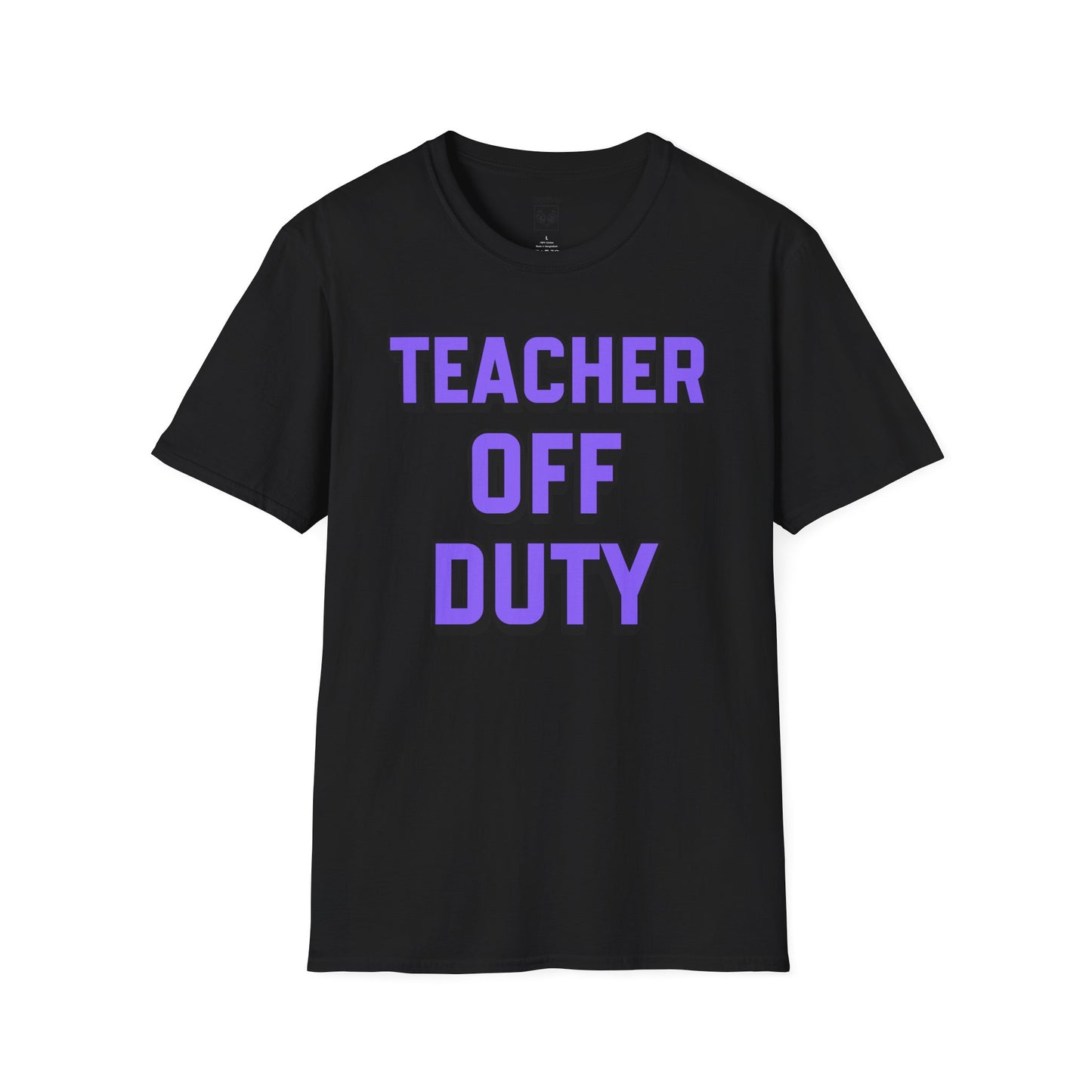 Teacher Off Duty Purple Tee