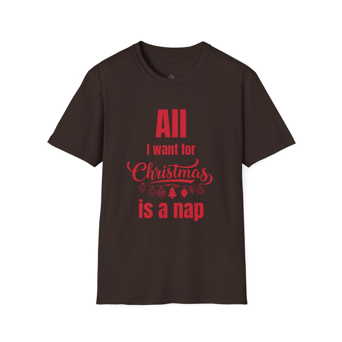 All I Want for Christmas Is a Nap Tee