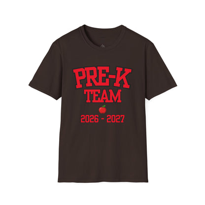 Pre-K Team 2026–2027 Red Tee