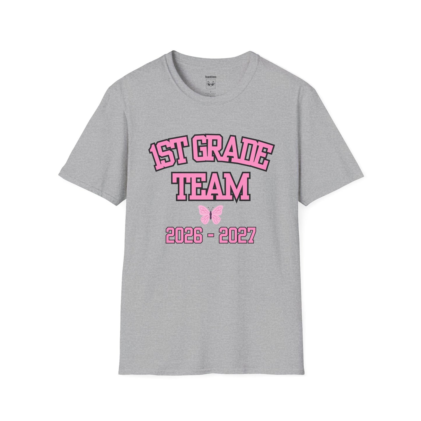 1st Grade Team 2026-2027 Pink Tee