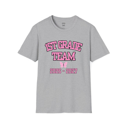 1st Grade Team 2026-2027 Pink Tee