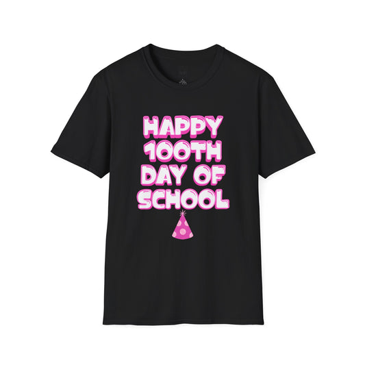100th Day of School Pink Tee