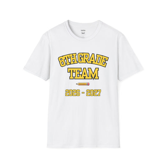 8th Grade Team 2026–2027 Yellow Tee