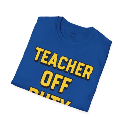 Teacher Off Duty Yellow Tee