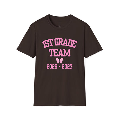 1st Grade Team 2026-2027 Pink Tee