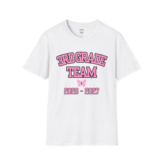 3rd Grade Team 2026–2027 Pink Tee