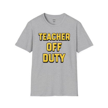 Teacher Off Duty Yellow Tee